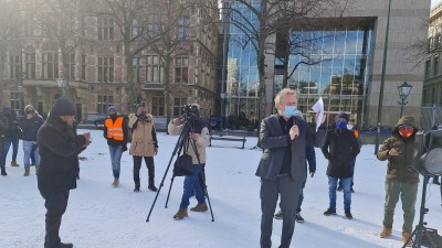 Eritreans in The Netherlands protest against the ongoing Tigray Genocide