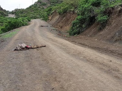 Dead ENDF soldiers killed by the TDF west of Kobo