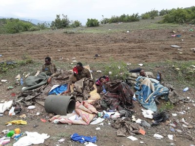 ENDF soldiers captured by the TDF to the west of Kobo in recent fighting