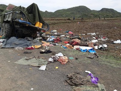 Vehicles destroyed and captured by the TDF west of Kobo in recent fighting