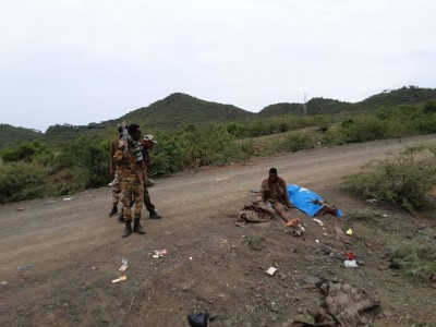 Captured ENDF soldier by the TDF west of Kobo